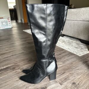 Life Stride Sleek Black Heeled Boots